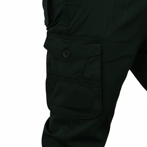 Dark_Green_Cotton_Cargo_Bottom_Pant_For_Men