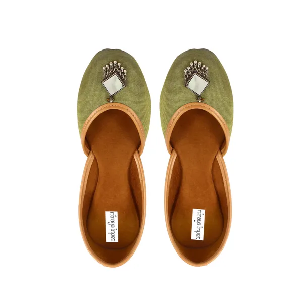 Green_Jhumka_Faux_Leather_Jutti_For_Women_&_Girls