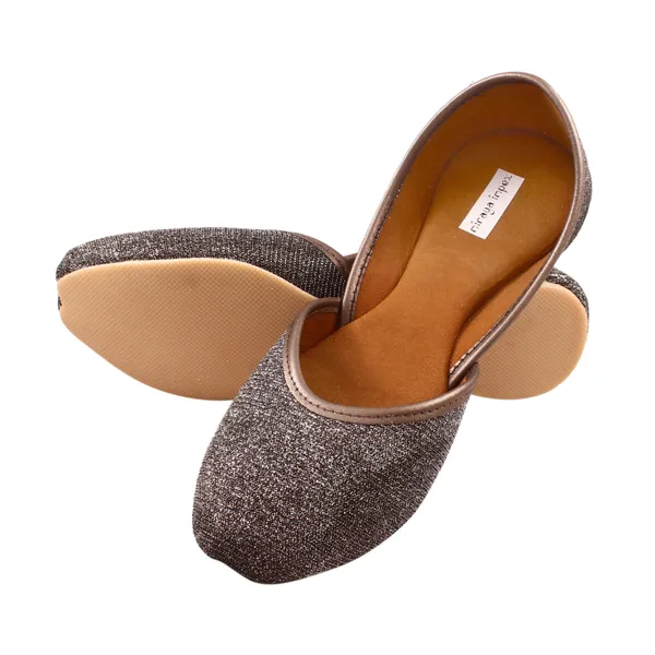 Silver_Sparkling_Glitter_Faux_Leather_Jutti_For_Women_&_Girls