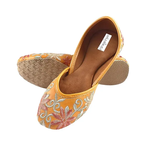 Mustard_Yellow_Luxe_Faux_Leather_Jutti_For_Women_&_Girls