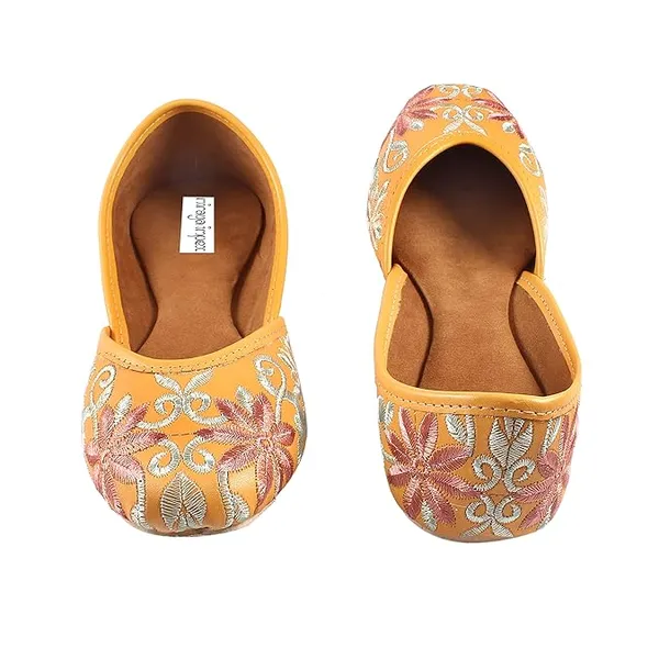Mustard_Yellow_Luxe_Faux_Leather_Jutti_For_Women_&_Girls