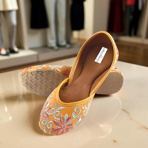Mustard_Yellow_Luxe_Faux_Leather_Jutti_For_Women_&_Girls