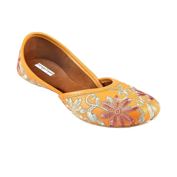 Mustard_Yellow_Luxe_Faux_Leather_Jutti_For_Women_&_Girls