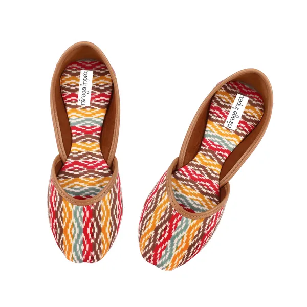 Multicolor_Rangoli_Luxe_Faux_Leather_Jutti_For_Women_&_Girls