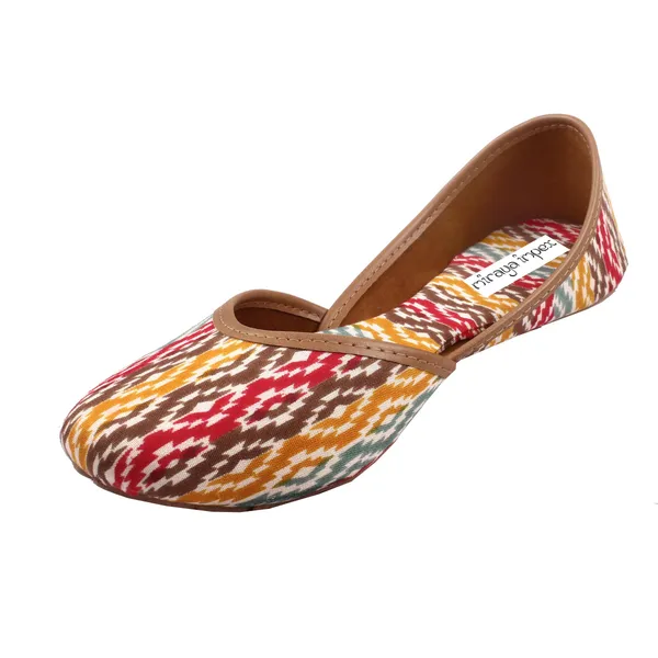 Multicolor_Rangoli_Luxe_Faux_Leather_Jutti_For_Women_&_Girls