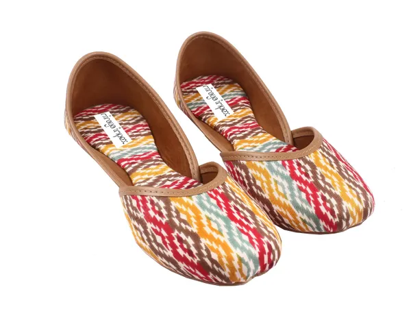 Multicolor_Rangoli_Luxe_Faux_Leather_Jutti_For_Women_&_Girls