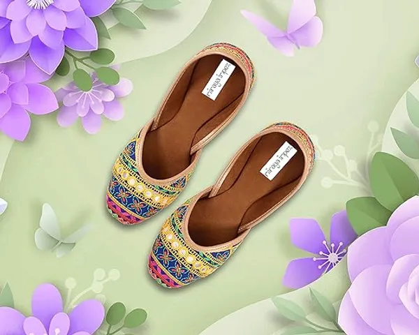 Blue_Dance_Garba_Faux_Leather_Jutti_For_Women_&_Girls