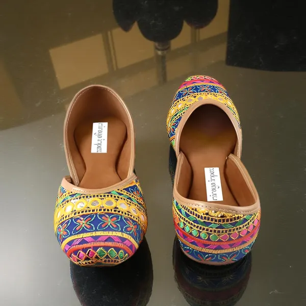 Blue_Dance_Garba_Faux_Leather_Jutti_For_Women_&_Girls