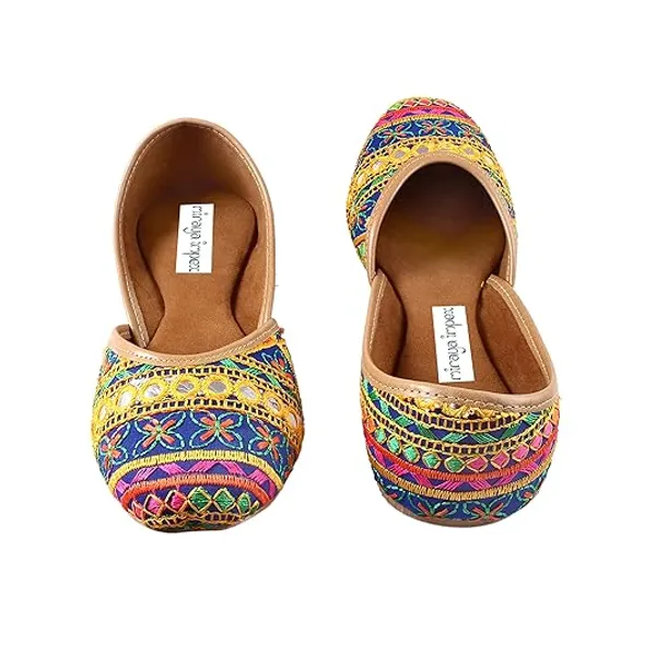Blue_Dance_Garba_Faux_Leather_Jutti_For_Women_&_Girls