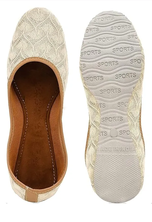 Off_White_Sparkle_Faux_Leather_Jutti_For_Women_&_Girls