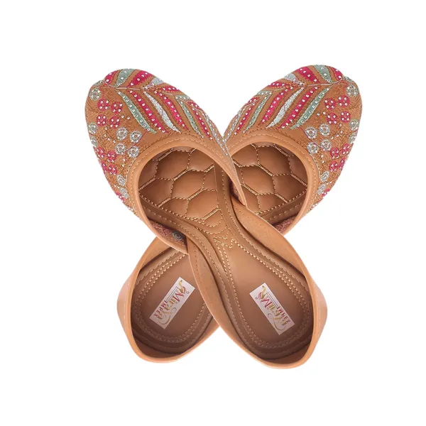 Tan_Brown_Morpankh_Faux_Leather_Jutti_For_Women_&_Girls