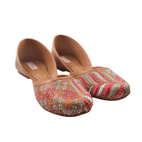 Tan_Brown_Morpankh_Faux_Leather_Jutti_For_Women_&_Girls