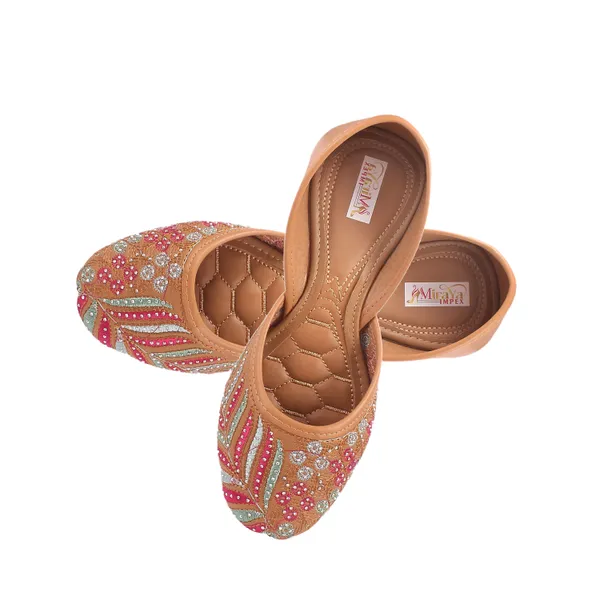 Tan_Brown_Morpankh_Faux_Leather_Jutti_For_Women_&_Girls