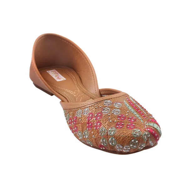 Tan_Brown_Morpankh_Faux_Leather_Jutti_For_Women_&_Girls
