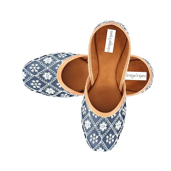 Blue_Berry_Faux_Leather_Jutti_For_Women_&_Girls