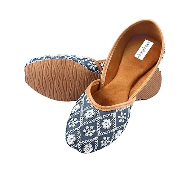 Blue_Berry_Faux_Leather_Jutti_For_Women_&_Girls