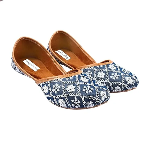 Blue_Berry_Faux_Leather_Jutti_For_Women_&_Girls
