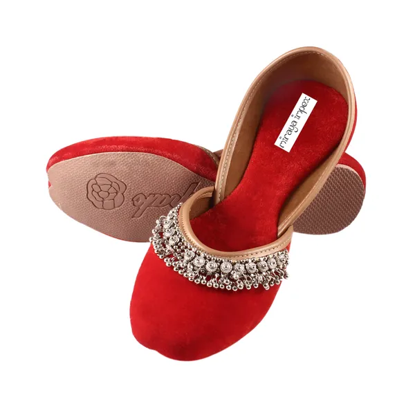 Red_Royal_Khawab_Faux_Leather_Jutti_For_Women_&_Girls