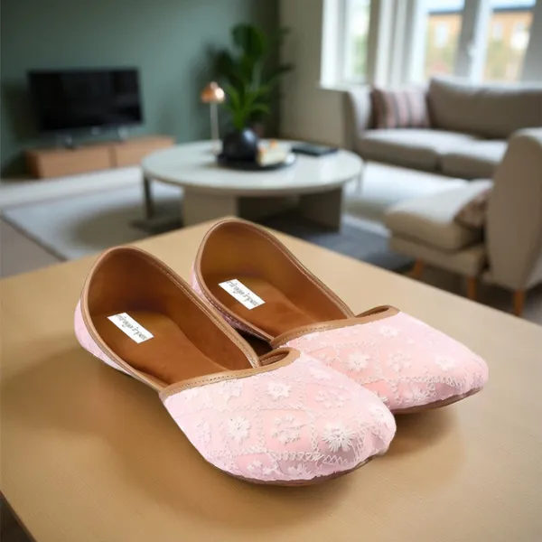 Pink_Peachy_Luxe_Faux_Leather_Jutti_For_Women_&_Girls