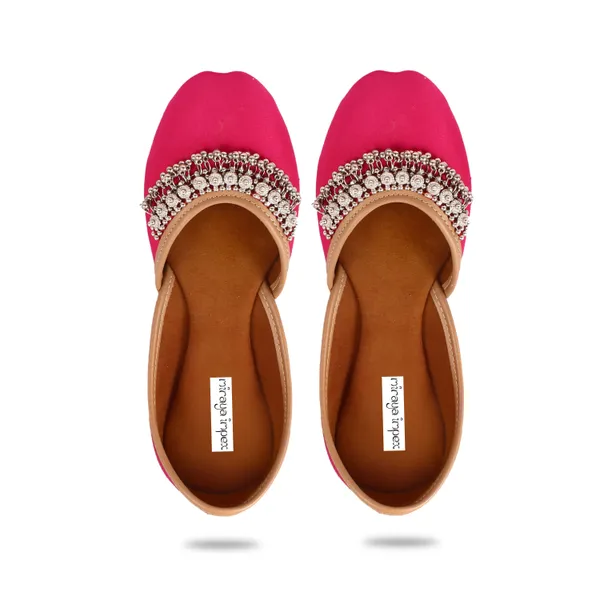 Pink_Florene_Faux_Leather_Jutti_For_Women_&_Girls