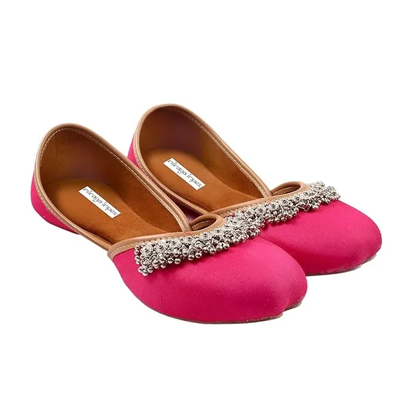 Pink_Florene_Faux_Leather_Jutti_For_Women_&_Girls