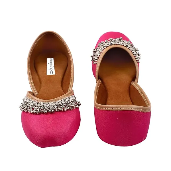 Pink_Florene_Faux_Leather_Jutti_For_Women_&_Girls