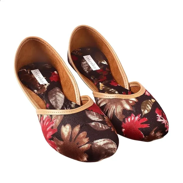 Black_Lotus_Faux_Leather_Jutti_For_Women_&_Girls