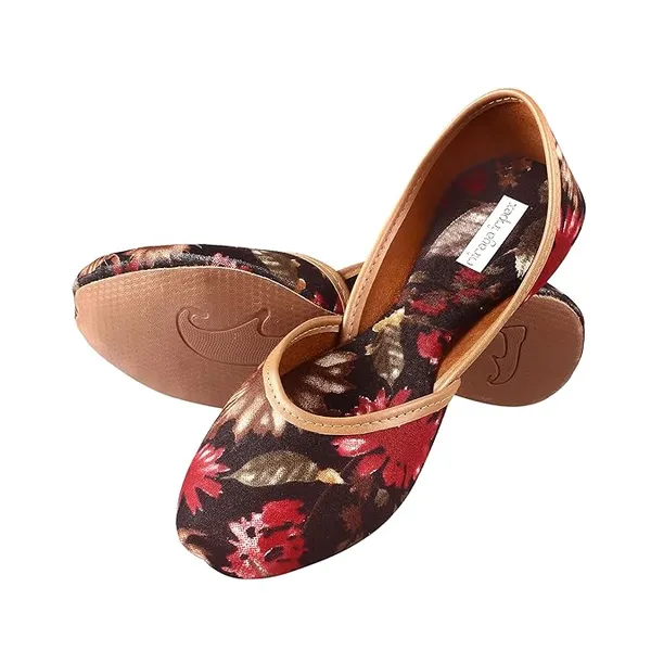 Black_Lotus_Faux_Leather_Jutti_For_Women_&_Girls
