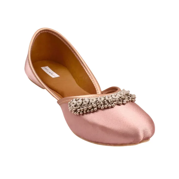 Peach_Rose_Khanak_Faux_Leather_Jutti_For_Women_&_Girls