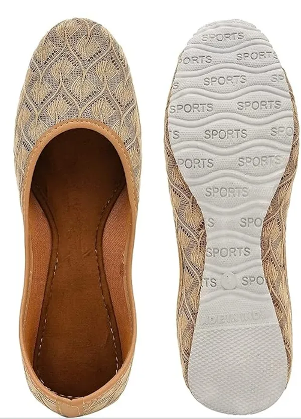 Dust_White_Sparkle_Faux_Leather_Jutti_For_Women_&_Girls