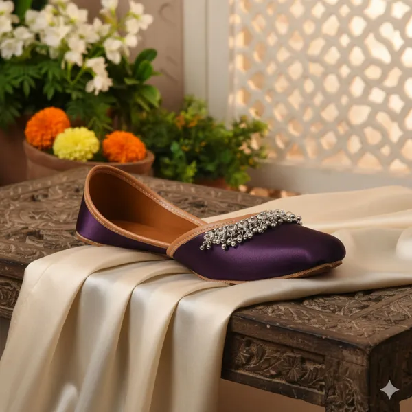 Wine_Jalsa_Faux_Leather_Jutti_For_Women_&_Girls