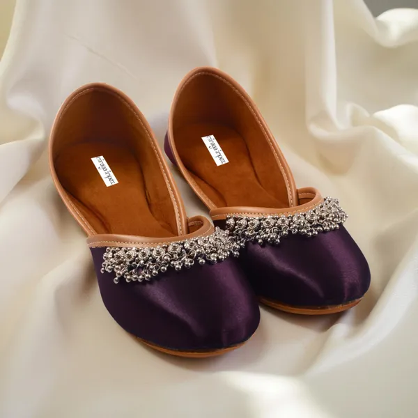 Wine_Jalsa_Faux_Leather_Jutti_For_Women_&_Girls