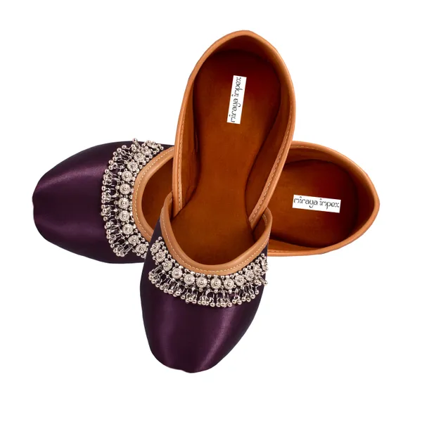 Wine_Jalsa_Faux_Leather_Jutti_For_Women_&_Girls