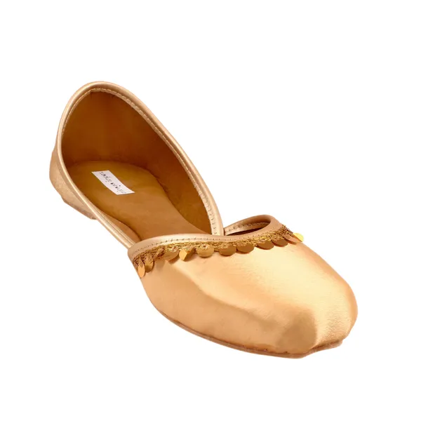 Gold_Dust_Satin_Faux_Leather_Jutti_For_Women_&_Girls