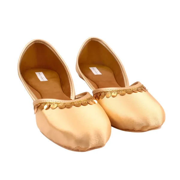 Gold_Dust_Satin_Faux_Leather_Jutti_For_Women_&_Girls