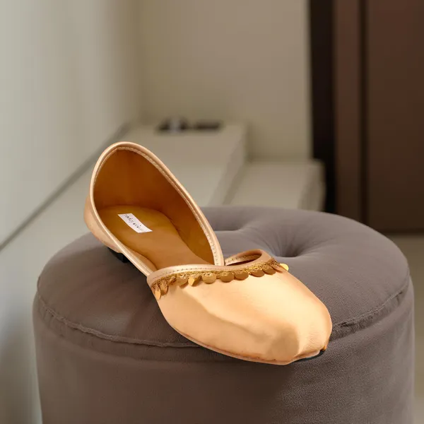 Gold_Dust_Satin_Faux_Leather_Jutti_For_Women_&_Girls