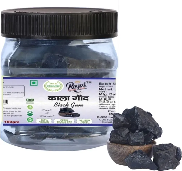 Royal_Premium_Kala_Gond_/Black_Gum_(200G)_Original_Gond_Siyah_|_Pure_Jadiboti_For_Joint_Pain_Dried_Gum