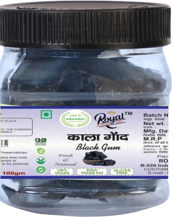 Royal_Premium_Kala_Gond_/Black_Gum_(100G)_Original_Gond_Siyah_|_Pure_Jadiboti_For_Joint_Pain_Dried_Gum