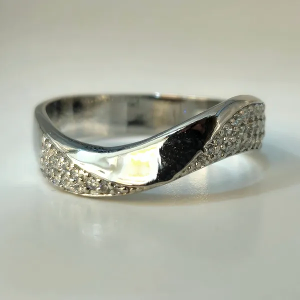 Flowing_Wave_Silver_Couple'S_Rings