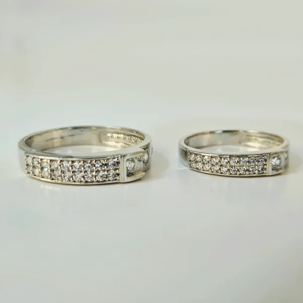 Modern_Segmented_Silver_Couple'S_Rings