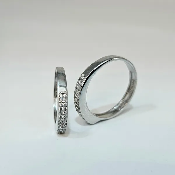 Classic_Two-Row_Pave_Silver_Couple'S_Rings
