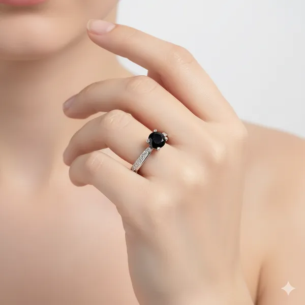Black_Gemstone_Solitaire_Ring_With_A_Pave_Band