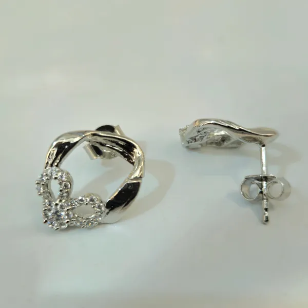 Silver_Twisted_Frame_Pave_Flower_Pendant_Set