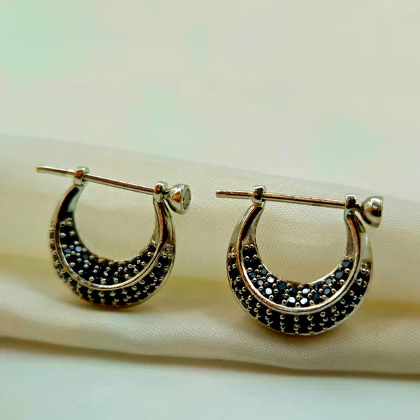 Silver_Pave_Black_Spinel_Huggie_Hoop_Earrings