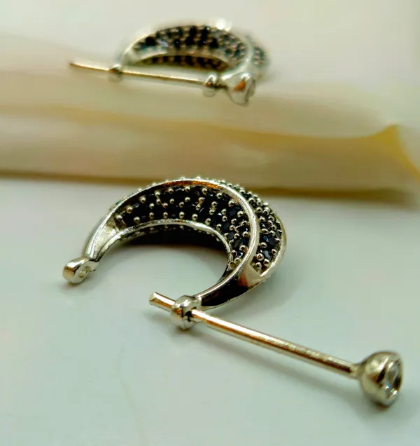 Silver_Pave_Black_Spinel_Huggie_Hoop_Earrings