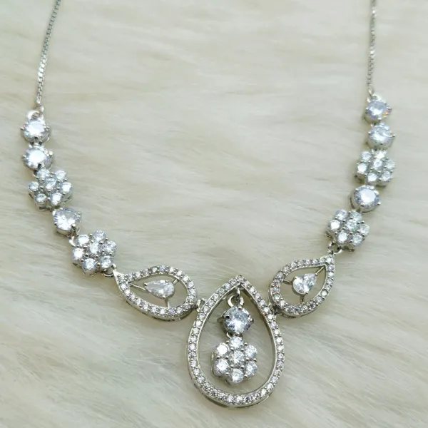 Sterling_Silver_Petal_Drop_Necklace_Set