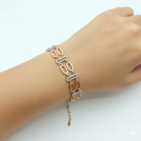 Two-Tone_Geometric_Link_Bracelet_With_Pave_Bars