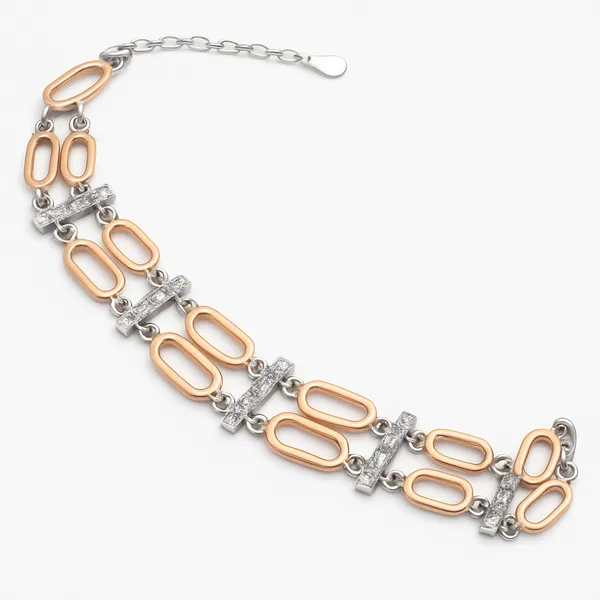 Two-Tone_Geometric_Link_Bracelet_With_Pave_Bars