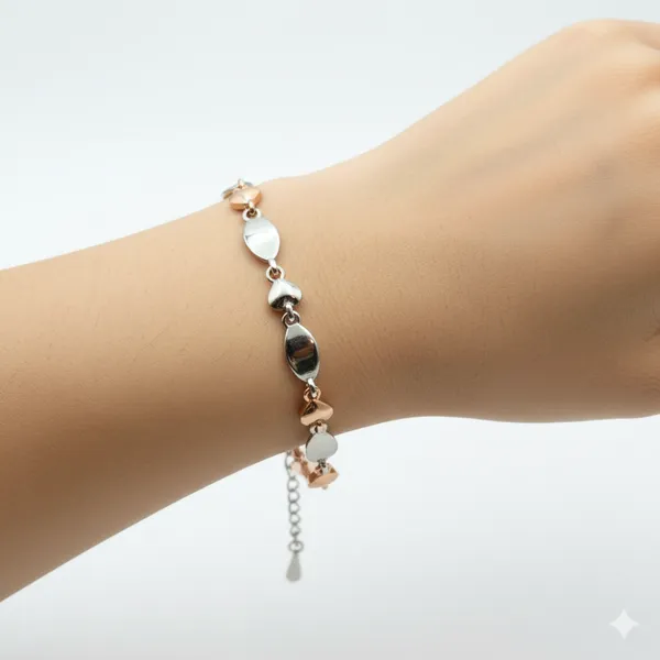 Two-Tone_Heart_And_Oval_Link_Bracelet