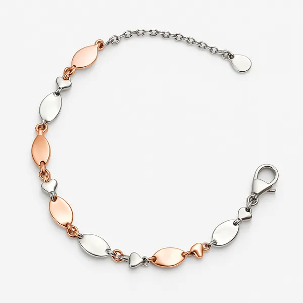 Two-Tone_Heart_And_Oval_Link_Bracelet